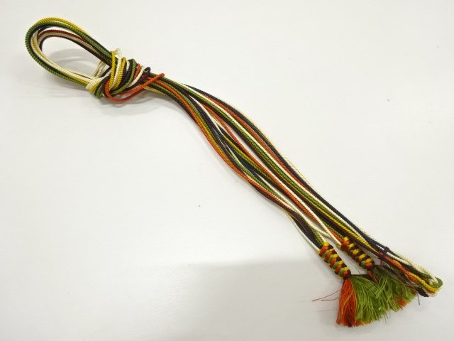 JAPANESE KIMONO / HANDTIED OBIJIME CORD 